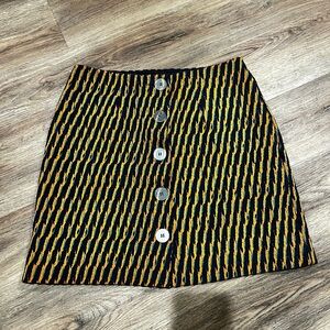 Paris Ateleir Button Up Mini Short Skirt - Womens Size 6